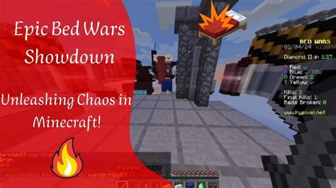 Epic Bed Wars Showdown Unleashing Chaos In Minecraft Youtube Youtube