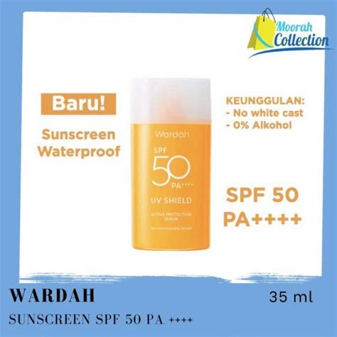 Jual Wardah Uv Shield Active Protection Serum Spf 50 Pa Sunscreen