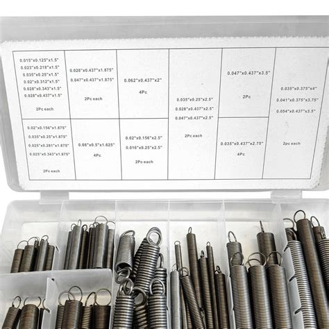 Pcs Spring Assortment Set Extention Tension Expansion Compressed