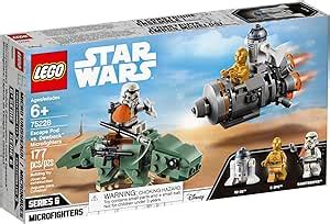 LEGO Star Wars Escape Pod Vs Dewback Microfighters 75228 Building Toy