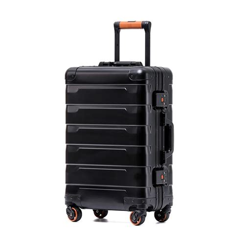 All Aluminum Magnesium Alloy Trolley Suitcases Unisex 20 24 Inch