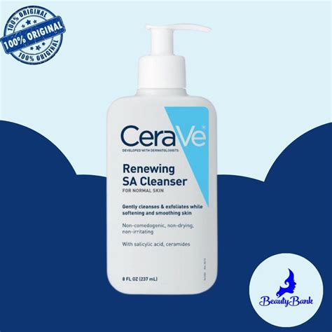 Beautybank Cerave Renewing Sa Face Cleanser For Normal Cleanser With