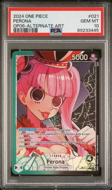 Perona Op Alt Art Leader Psa One Piece Tcg Wings Of The