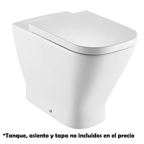 Taza Rimless Adosada Pared Salida Dual Inodoro SQUARE THE GAP ROCA