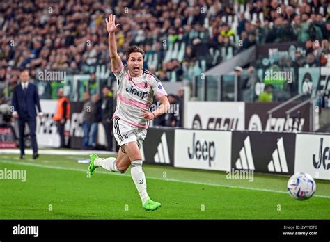 Turin Italy 02nd Apr 2024 Federico Chiesa 7 Of Juventus Seen