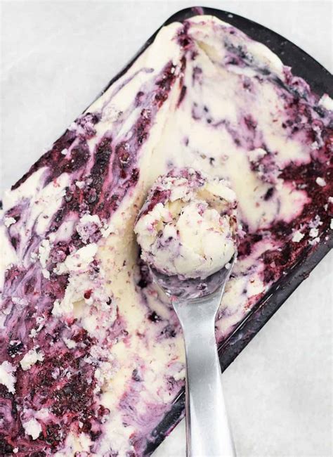 Black Raspberry Ice Cream No Churn Recipe Healthy Life Trainer