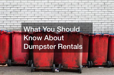 What You Should Know About Dumpster Rentals Spokane Events