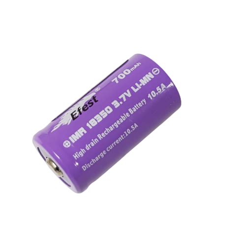 Acumulator Efest IMR 18350 High Drain 10 5amp Button Top 700mah EMAG Ro