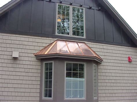 Copper Window Bay Roofs Installed