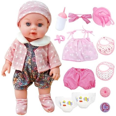 Myrebaby Reborn Baby Doll Set Lifelike Baby Doll And Accessories For