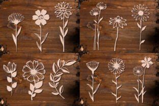 Laser Cut Wildflowers SVG Cricut Bundle Graphic By Cutting Edge