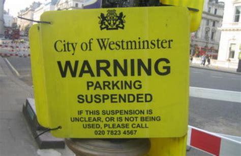 WCC's policy on parking suspensions | City of Westminster