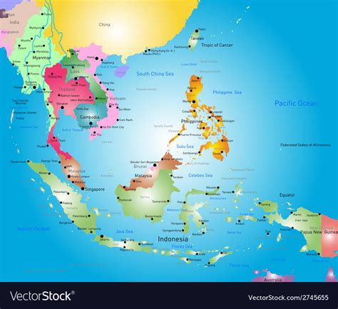 Detailed Map Of Southeast Asia