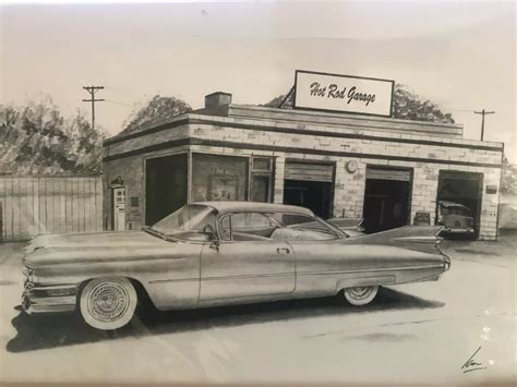 59 Cadillac Drawing