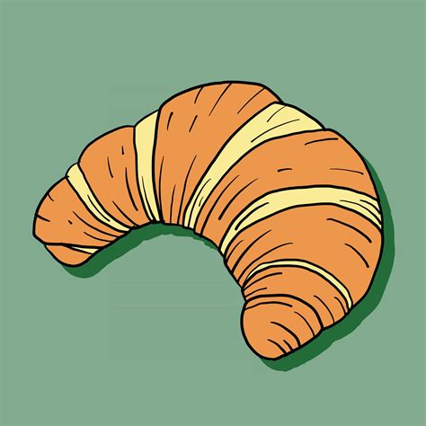 Doodle Freehand Sketch Drawing Of Croissant Bread 2962146 Vector Art