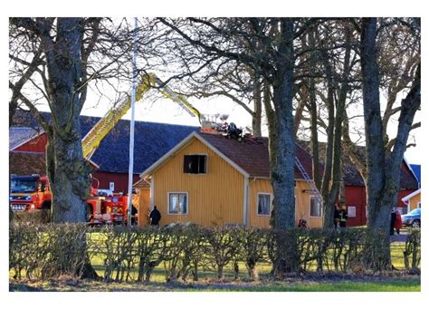 Brand i villa utanför Källby i Götene Korta Nyheter