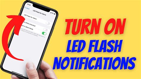 How To Turn On LED Flash Notifications IPhone YouTube