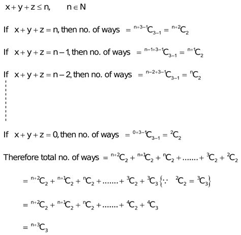 The Number Of Non Negative Integral Solution Of X Y Z≤ N Where N∈