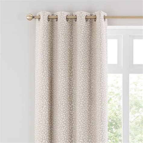 Animal Cut Velvet Eyelet Curtains | Dunelm