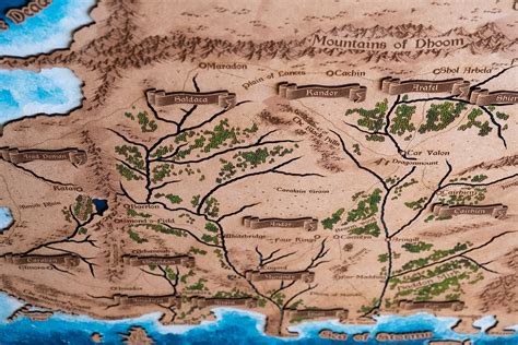 The Wheel Of Time Map The Westlands Wall Map The Wheel Of Time Wood