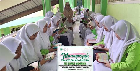 Munaqosyah Tahfidz Al Quran Mts Pondok Pesantren Puteri Ummul Mikminin