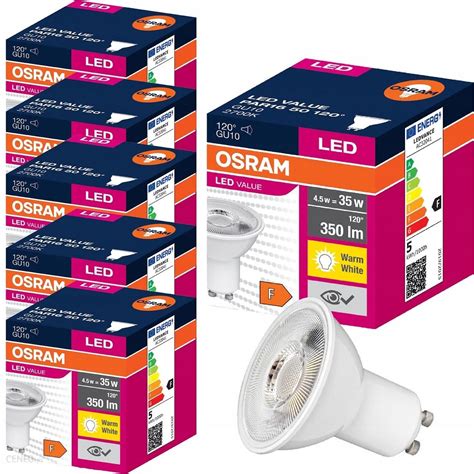 Osram Żarówka Led Gu10 4 5w 35w 83lm 2700k X 6 4058075198678 Opinie