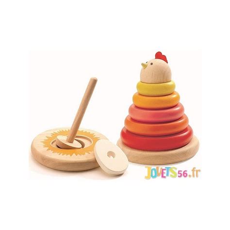 Jeu D Empilage Cachempil Poule En Bois Jouets Fr