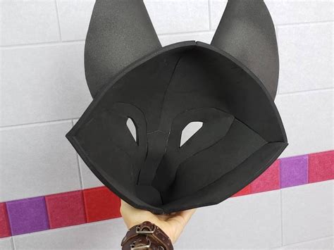 Kitsune Fox Mask Digital Pattern For Eva Foam With Video Etsy Uk