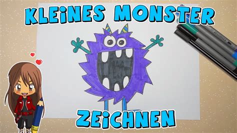 Kleines Monster Einfach Malen Für Kinder Ab 5 Jahren Malen Mit Evi Deutsch Youtube