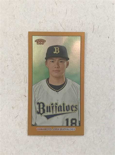 Yahooオークション 50枚限定 パラレル 山本由伸 2023 Topps Npb 206