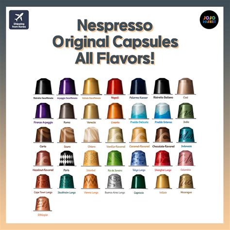 Nespresso Original Capsules All Flavors 36 Flavors Shipping From