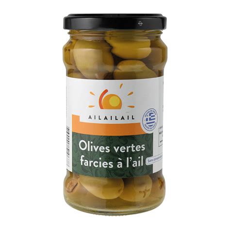 Olives vertes farcies à l ail