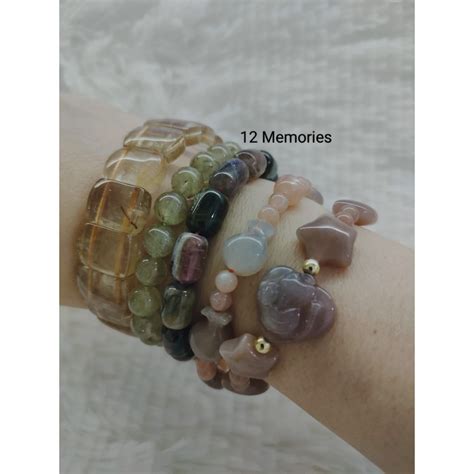 Natural Crystal Bracelets With Certificate Various Types Shopee