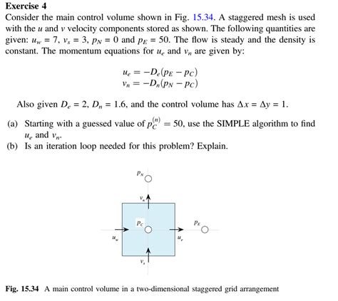 Exercise 4 Chapter 15 The Finite Volume Method In