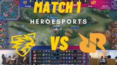 Hero Esports 4 0 RRQ SENA VS ONIC PRODIGY MATCH 1 Mobile Legend