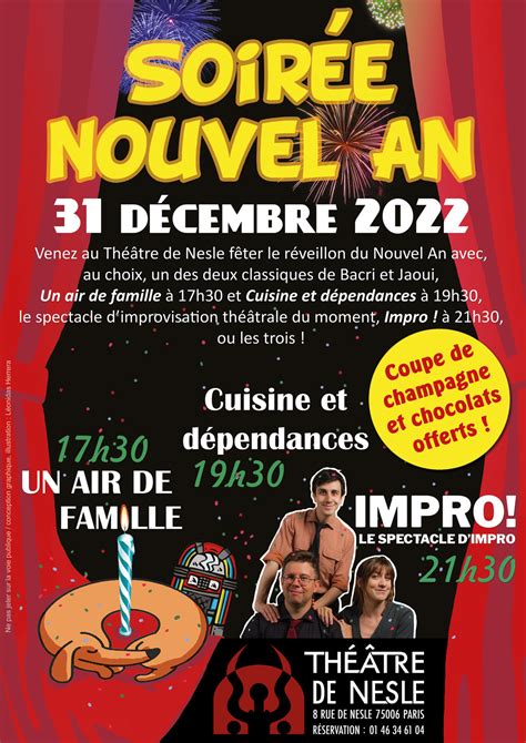 Réveillon du 31 décembre 2022 Théâtre de Nesle