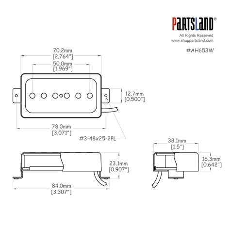 Humbucker Size Single Coil Pickup Alnico 5