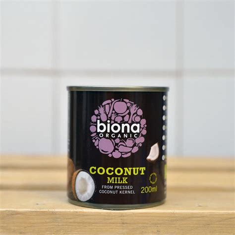 Biona Organic Small Coconut Milk 200ml Zeds Wholefoods