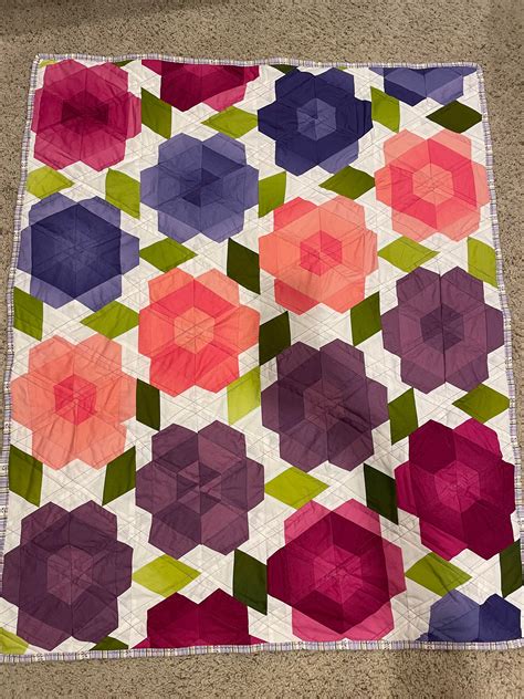 I Made A Baby Quilt For My Cousin Pattern Is Bumblebee Blossom” By