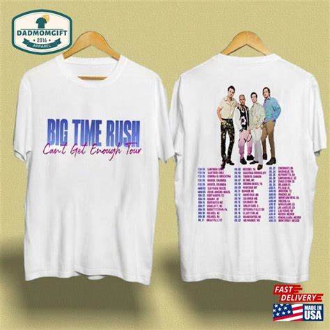 2 Sides Big Time Rush Band Cant Get Enough Tour Shirt 2023 Music Shirts