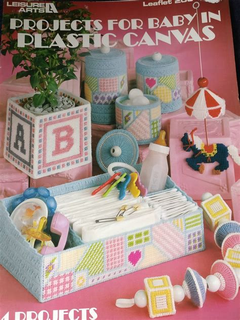 Plastic Canvas Projects For Baby Pattern Book By Leisure Arts Etsy In