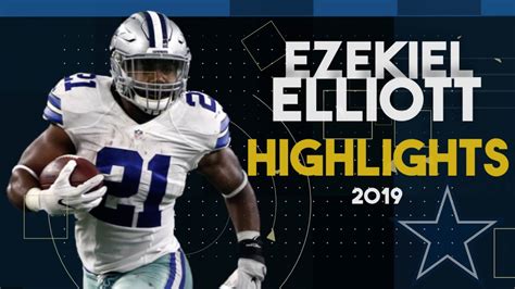 Ezekiel Elliott Highlights ᴴᴰ 2019 Season Dallas Cowboy Highlights