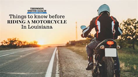 Things To Know Before Riding A Motorcycle In Louisiana Tsl Insurance Group