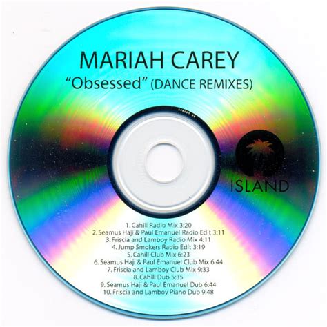 Mariah Carey Obsessed Dance Remixes 2009 Cdr Discogs