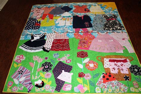 Baby Clothes Line Quilt Memory Quilt From Baby Clothes Quilt Etsy