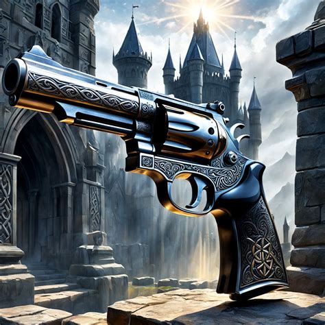 Legendary Blade Excalibur Pieced Gunslinger Revolver By Javier Gomez