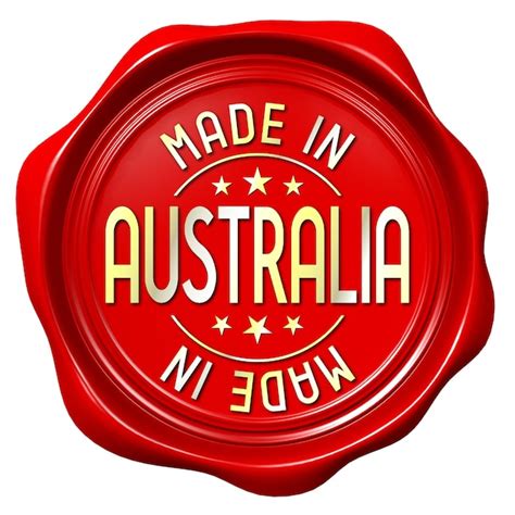 Premium Photo Red Wax Seal Made In Australia