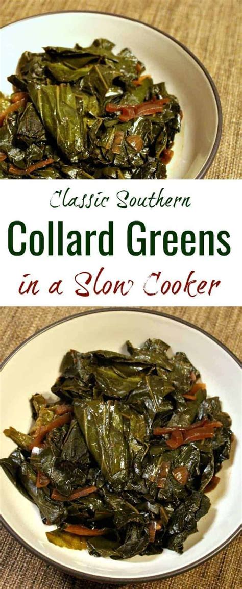 This Classic Slow Cooker Vegan Collard Greens Recipe Makes Perfectly Smoky Delicious Southern