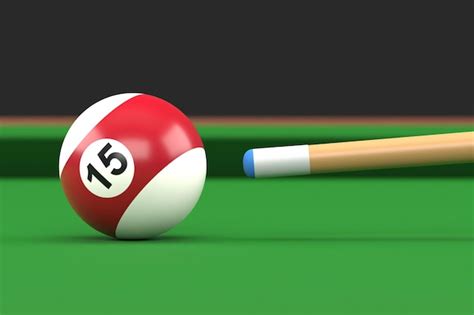 Boule De Billard Num Ro Quinze De Couleur Marron Et Blanche Sur Table