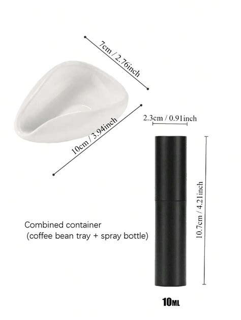 2 peças Conjunto de bandejas de copos de dosagem de grãos de café e